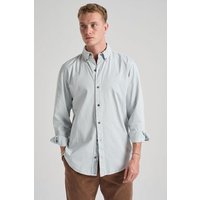 Trendsplant Postiguet Pigment Dyed Twill Shirt Air Blue
