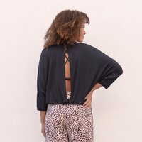 Jaya FRIDA - ¾ Shirt im lässigen loose Fit Style aus elastischem Tencel-Biobaumwoll-Mix