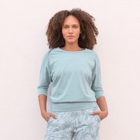 Jaya SHIRLEY - Damen - lockeres 3/4 Shirt für Yoga und Freizeit aus Biobaumwolle