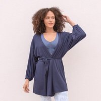 Jaya BLOOM - Damen - Cardigan aus softem TENCEL Lyocell/Biobaumwoll-Mix
