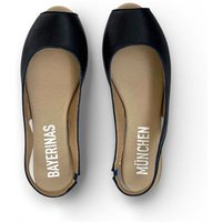 Bayerinas Peeptoe Ballerinas 'Isar'