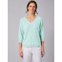 HempAge Pullover mit V-Ausschnitt Hanf/Biobaumwolle