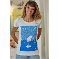 päfjes T-Shirt "Hai Fisch" Fin Flosse - Fair Wear Frauen T-Shirt