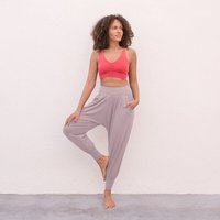 Jaya MEGAN - Hose im Sarouel-Stil, Taschen, tiefer Schnitt, weich fließender Stoff aus Tencel/Biobaumwolle