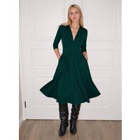 Ingoria MAGDALENA Midi Kleid 3/4 Arm mit Taschen aus TENCEL® Modal Jersey