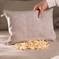 nahtur-design Zirbenkissen aus Bioleinen | 25 × 35 cm | frisch befüllt & nachfüllbar
