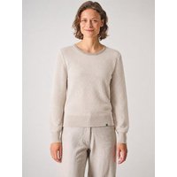 HempAge Damen Lochstrick Pullover Hanf/Biobaumwolle