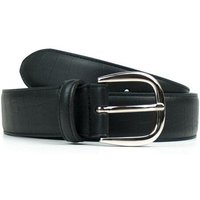 Will's Vegan Shoes D-Ring-Gürtel, 3 cm Schwarz Herren