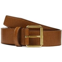 Will's Vegan Shop Jeansgürtel 4cm Kastanie Gold Herren