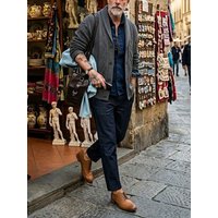 Will's Vegan Shop City Wingtip Brogue Oxfords Hellbraun Herren