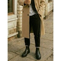 Will's Vegan Shop Luxe isolierte Chelsea-Stiefel mit tiefem Profil Success Herren