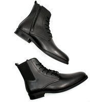 Will's Vegan Shop Elegante Stiefel Mit Schmaler Sohle Schwarz Herren