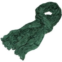Schönes aus Indochina Seidenschal Crinkle einfarbig