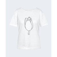 bellaLEYK T-Shirt „See Flowers“ – Bio-Baumwoll-Shirt mit Tulpenprint