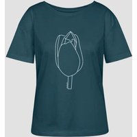 bellaLEYK T-Shirt „See Flowers“ – Bio-Baumwoll-Shirt mit Tulpenprint