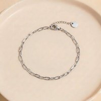 ELEKTROPULLI Feines Gliederarmband ca. 22 cm x 2,5 mm (inkl. 6 cm Verlängerungskette)