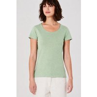 HempAge Damen T-Shirt mit Rollsaum Hanf/Bio-Baumwolle