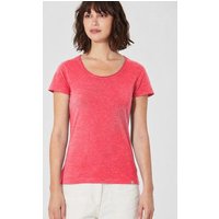 HempAge Damen T-Shirt mit Rollsaum Hanf/Bio-Baumwolle