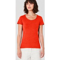 HempAge Damen T-Shirt mit Rollsaum Hanf/Bio-Baumwolle