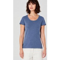 HempAge Damen T-Shirt mit Rollsaum Hanf/Bio-Baumwolle