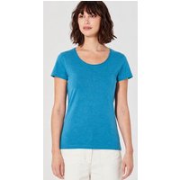 HempAge Damen T-Shirt mit Rollsaum Hanf/Bio-Baumwolle