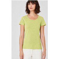 HempAge Damen T-Shirt mit Rollsaum Hanf/Bio-Baumwolle