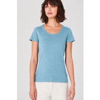 HempAge Damen T-Shirt mit Rollsaum Hanf/Bio-Baumwolle