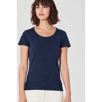 HempAge Damen T-Shirt mit Rollsaum Hanf/Bio-Baumwolle
