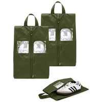TRAVEL DUDE Schuhtasche 2er Set - Wasserfeste Schuhbeutel Reise, Koffer, Gepäck - Schmutzabweisender Schuhsack Reise für Schuhe