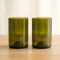 Upglassic Upcycling-Trinkglas | 300 ml | Handgefertigtes Glas-Unikat