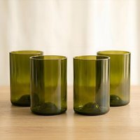 Upglassic Upcycling-Trinkglas | 300 ml | Handgefertigtes Glas-Unikat