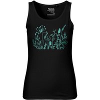 HANDGEDRUCKT "Wilde Wiese" Frauen Tank Top Neutral