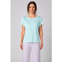 HempAge Ärmelloses Damen-Shirt mit U-Boot Halsausschnitt Hanf/Biobaumwolle