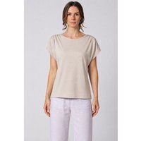 HempAge Ärmelloses Damen-Shirt mit U-Boot Halsausschnitt Hanf/Biobaumwolle
