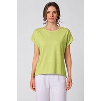 HempAge Ärmelloses Damen-Shirt mit U-Boot Halsausschnitt Hanf/Biobaumwolle