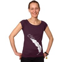 HANDGEDRUCKT RESTPOSTEN "Zugvögel" Bamboo Frauen T-Shirt Continental Clothing