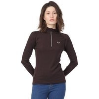 Woolona Merino Langarmshirt Damen - VEGA - 100% Merinowolle (Zip)