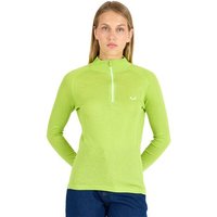 Woolona Merino Langarmshirt Damen - VEGA - 100% Merinowolle (Zip)