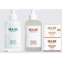 SEA ME Hautpflege Set mit Tages- und Nachtpflege, Reinigungsgel & Body Lotion | vegan | Geschenke Set