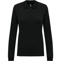 YTWOO Damen Piqué-Polo Langarm