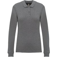 YTWOO Damen Piqué-Polo Langarm