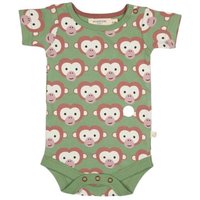 Pigeon by Organics for Kids Kinder-Kurzarmbody mit Aufdruck