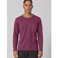 HempAge Herren Langarmshirt mit Brusttasche Hanf/Biobaumwolle Normal Fit