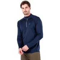 Woolona Langarmshirt - ASTRO - 100% Merinowolle (Zip)