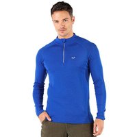 Woolona Langarmshirt - ASTRO - 100% Merinowolle (Zip)