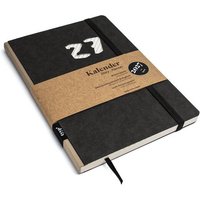 tyyp Taschenkalender 2027 schwarz – achtsam planen auf Recyclingpapier – A5, vegan & handgefertigt