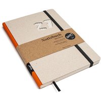 tyyp Wochenplaner 2027 – Taschenkalender A5 aus Recyclingkarton – grau, vegan & handgefertigt