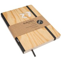 tyyp Kalender 2027 mit Holzcover – Taschenkalender A5 aus Kiefer (FSC) & Recyclingpapier – vegan & handgefertigt