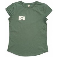 ilovemixtapes Kamera Rolled Sleeve Damen T-Shirt -