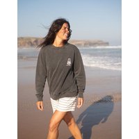 FUXBAU Frauen Stay Salty Sweater - salzschwarz